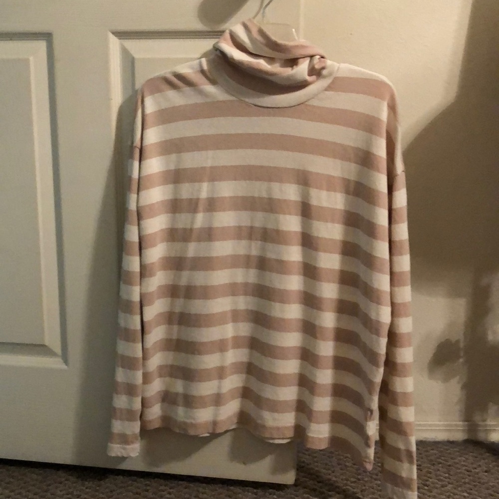 J.Crew striped turtleneck